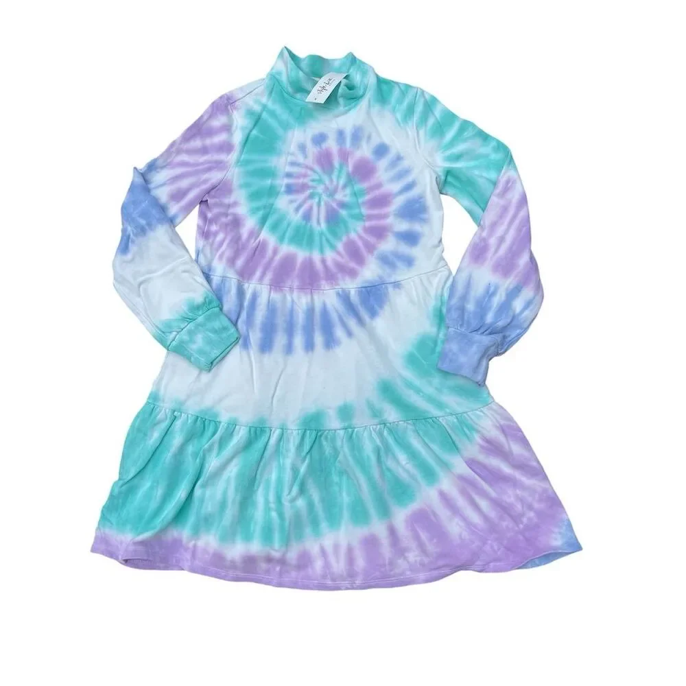 Style & Co PM Tie-Dye Tiered Dress M